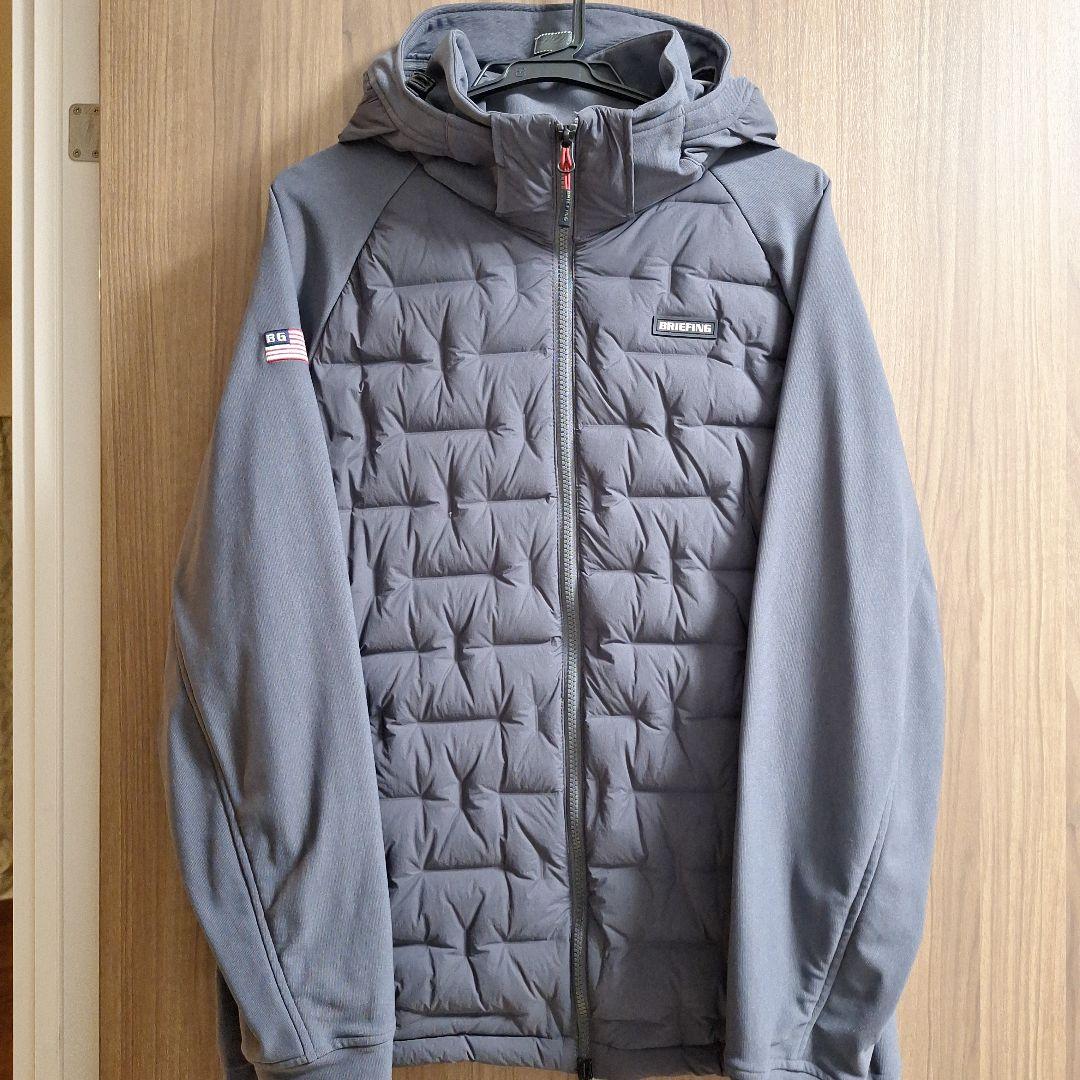 ★【美品】BRIEFING グレー ハイブリットダウンジャケット サイズ：XL