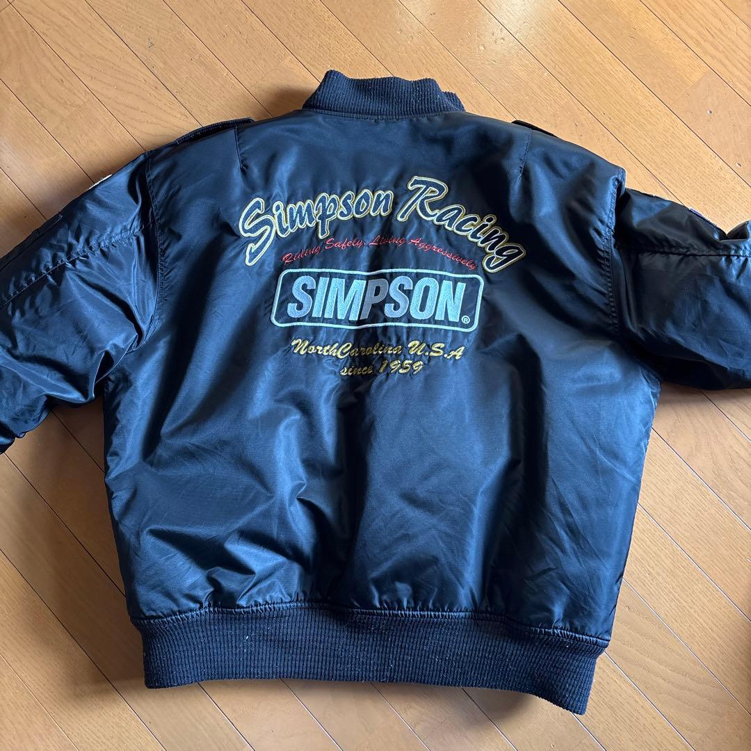 SIMSPON MA-1ジャケット 3L ブラック