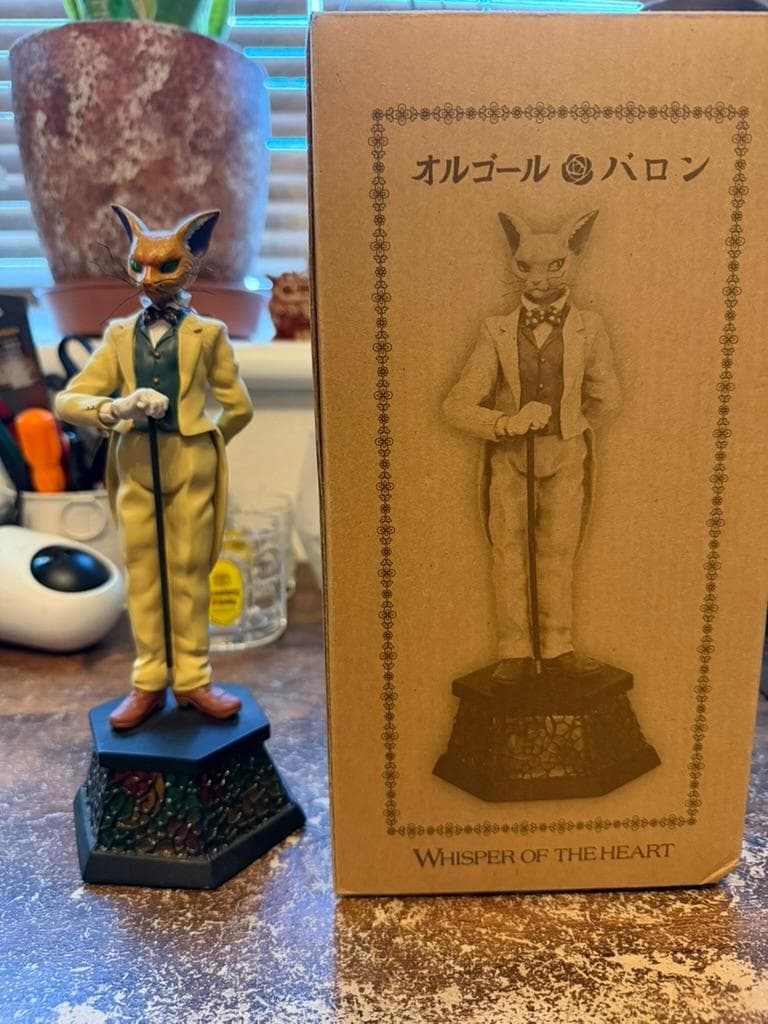 【箱入】スタジオジブリ　耳をすませば　オルゴール　フィギュア　バロン　廃盤希少品