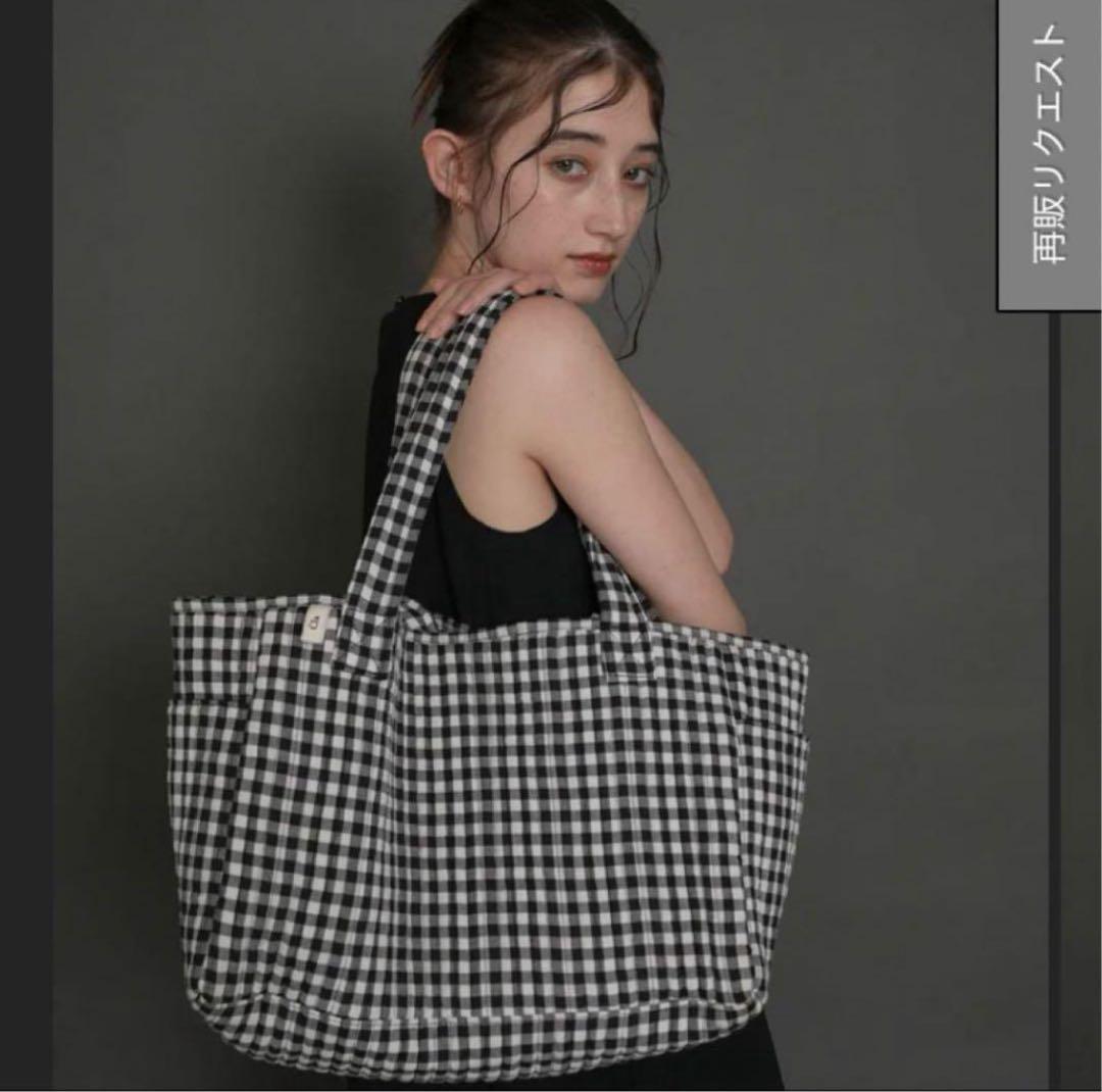 ラスト1点【完売品】クラステラー clastellar ギンガチェックヌビバッグ