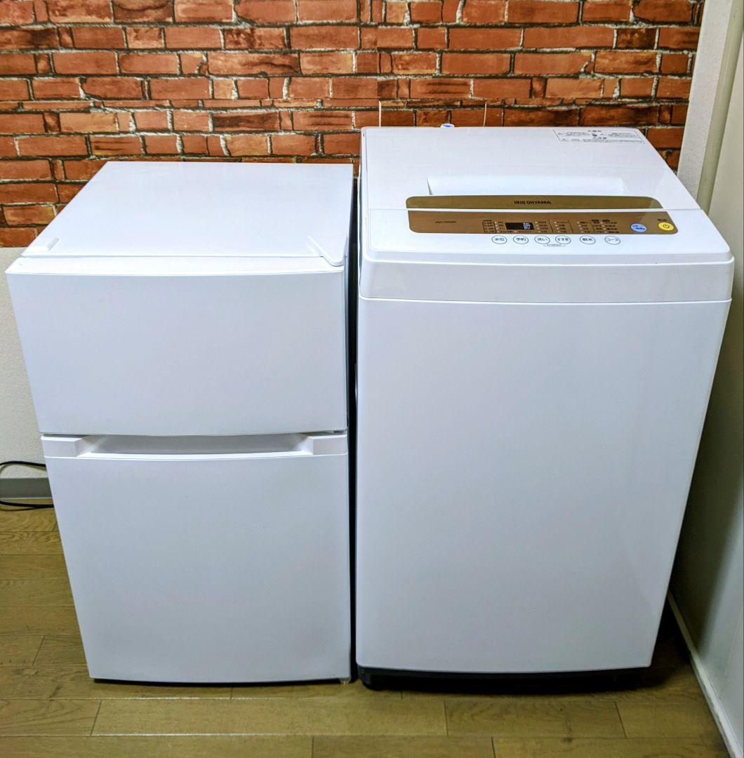 ✨アイリスオーヤマ5.0kg洗濯機✨2022年製 87㍑冷蔵庫セット✨送料無料✨