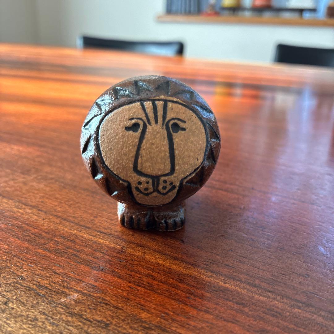 リサラーソン　ライオン　置物　ヴィンテージ　グスタフスベリ　工芸品　北欧　希少