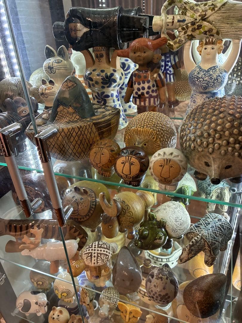 リサラーソン　ライオン　置物　ヴィンテージ　グスタフスベリ　工芸品　北欧　希少