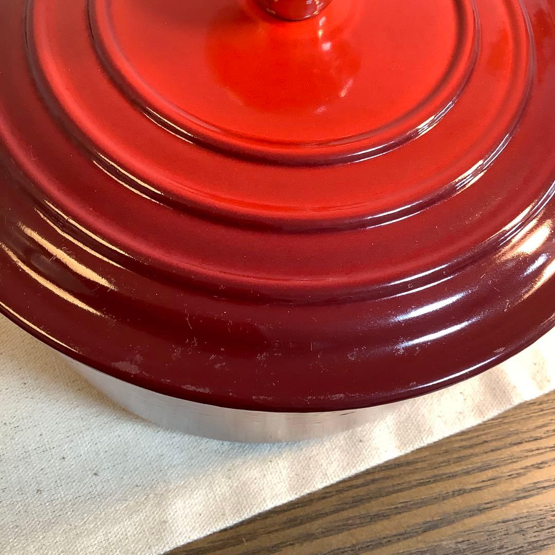 【美品】ルクルーゼ　ココットロンド　18cm