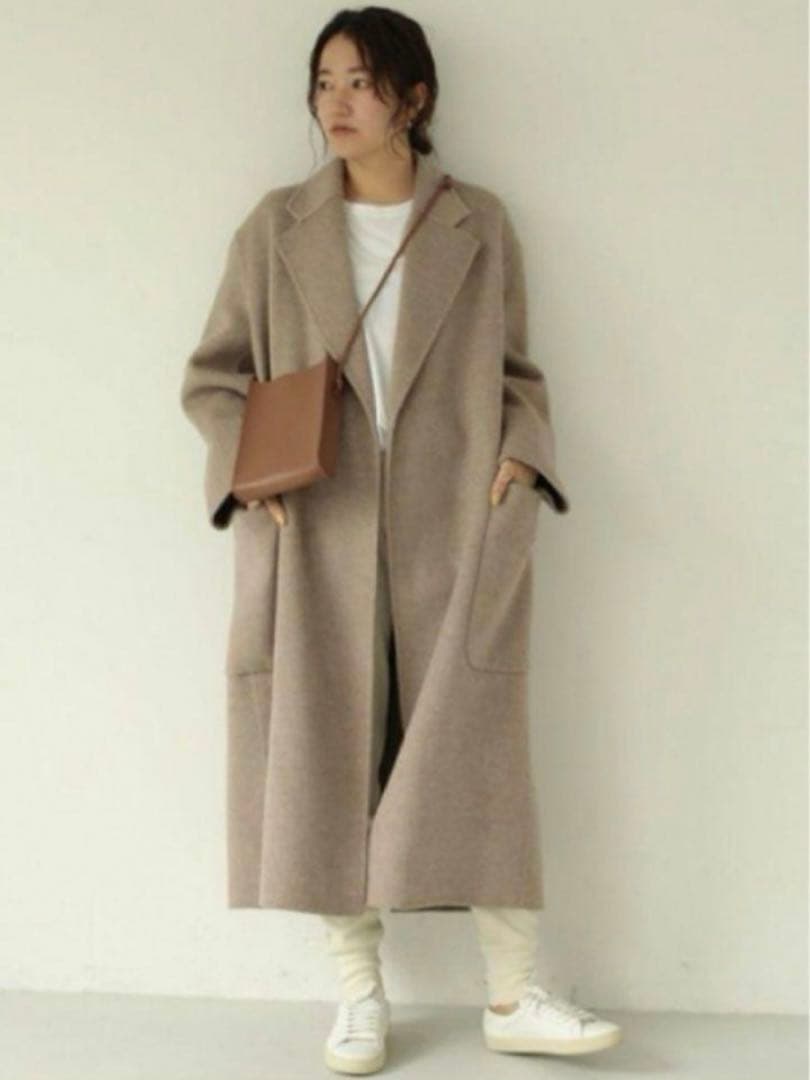 セール‼️TODAYFUL ウールオーバーコート　オートミール38