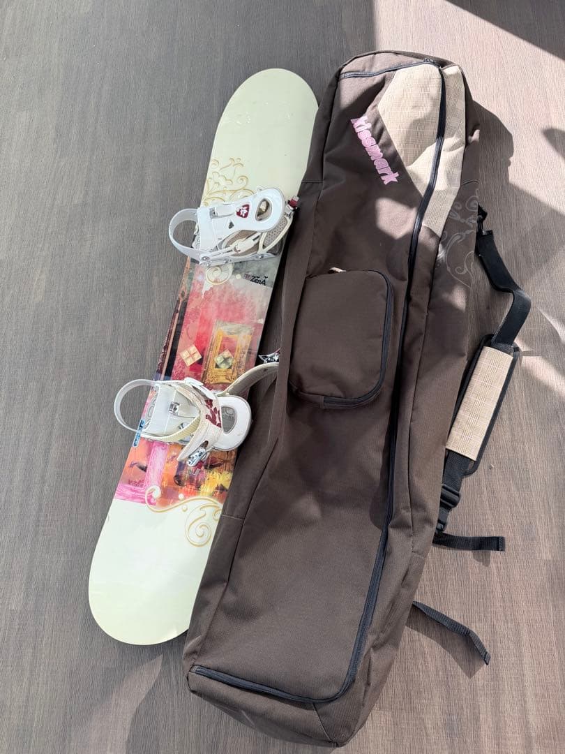 レディース 3点セット　スノーボード・バインディング・ケース