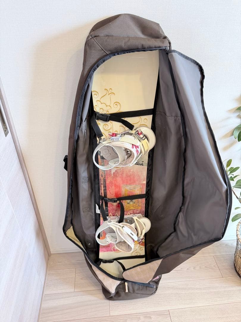 レディース 3点セット　スノーボード・バインディング・ケース