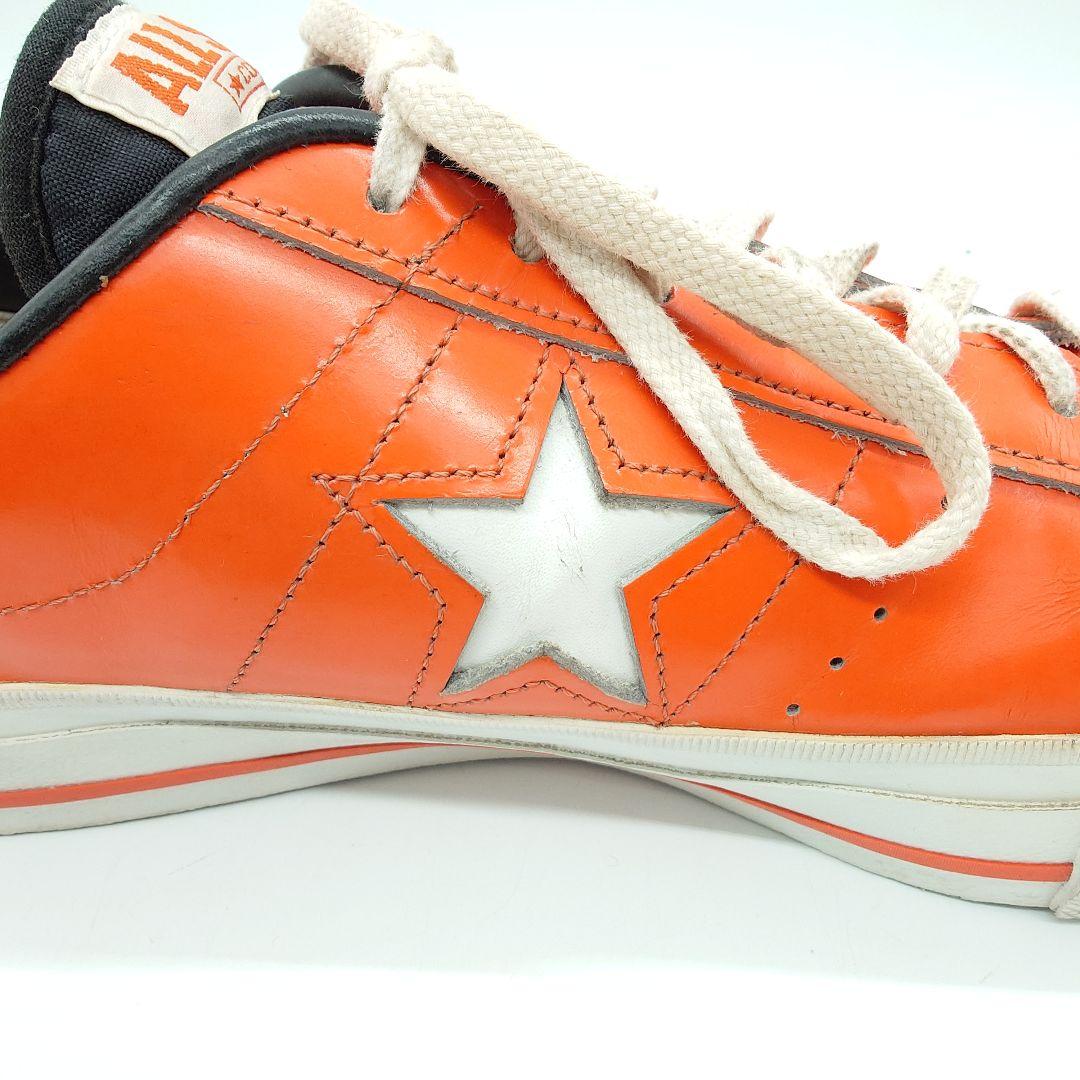 【貴重】CONVERSE ワンスター オレンジ レザー スニーカー US9