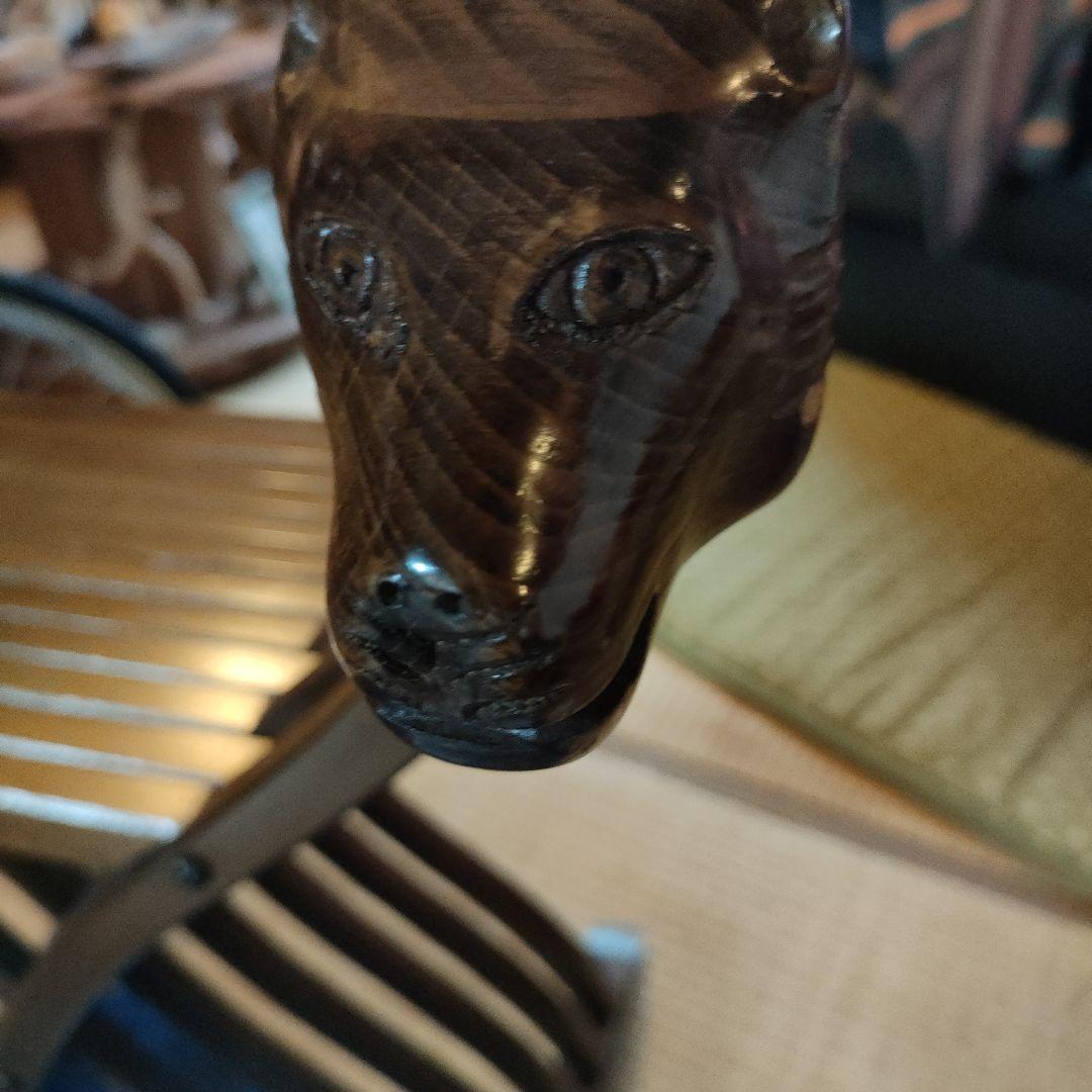 一点物！58000円購入！折りたたみチェア手作りインテリアアニマル 動物 犬トラ