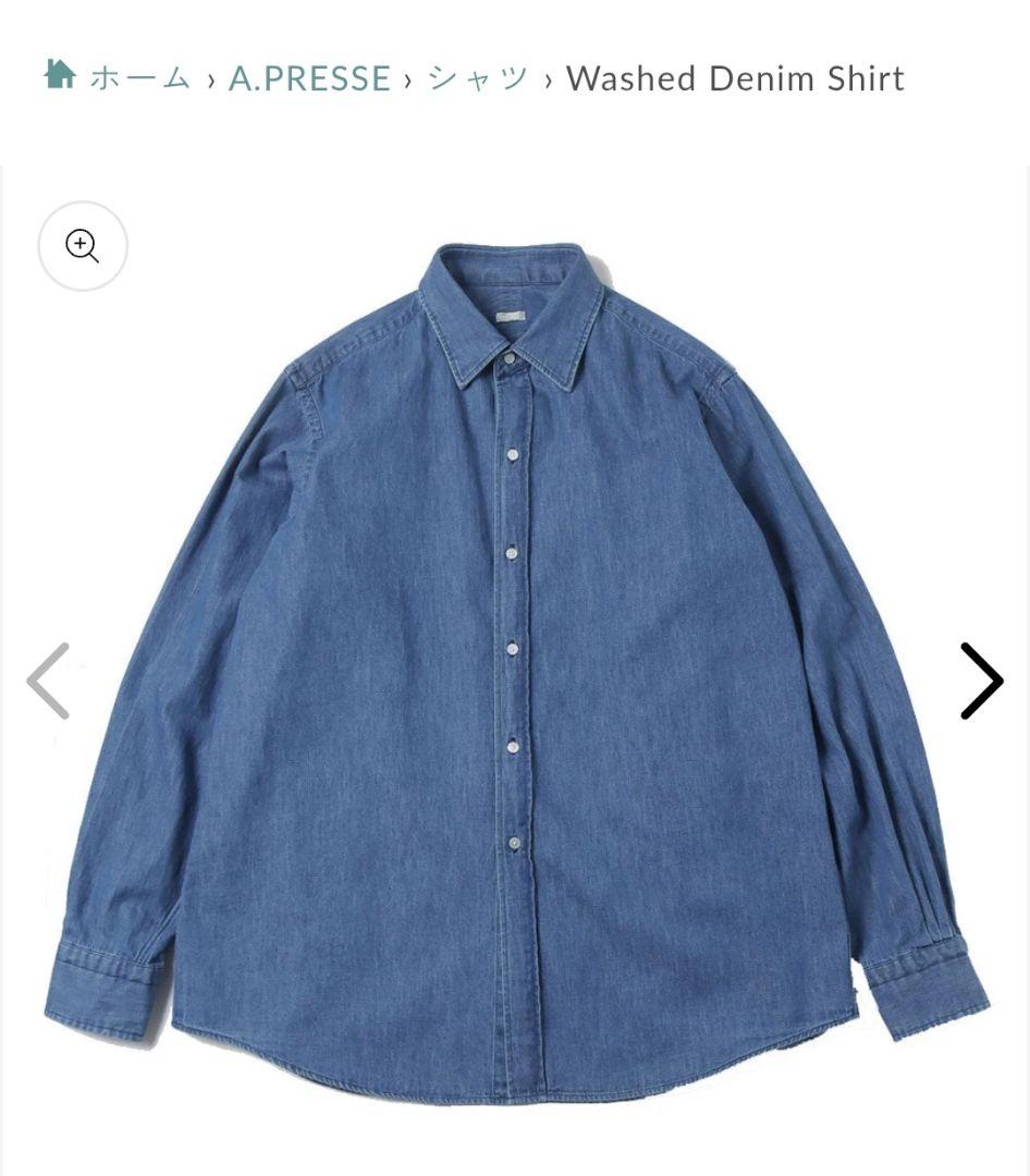 トップス A.PRESSE 24SS/Washed Denim Shirt