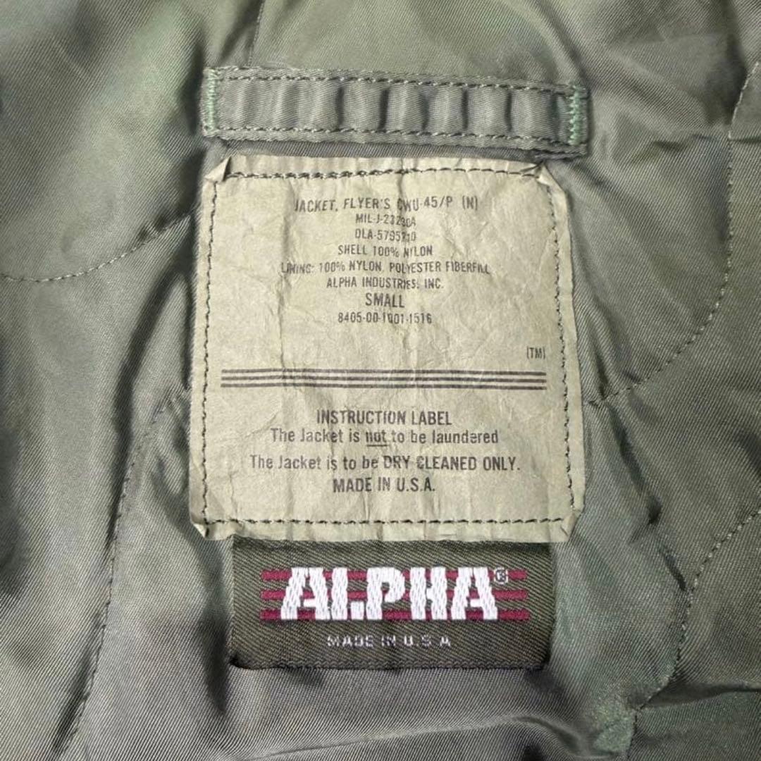 80s USA製 ALPHA CWU-45/P フライトジャケット MA-1