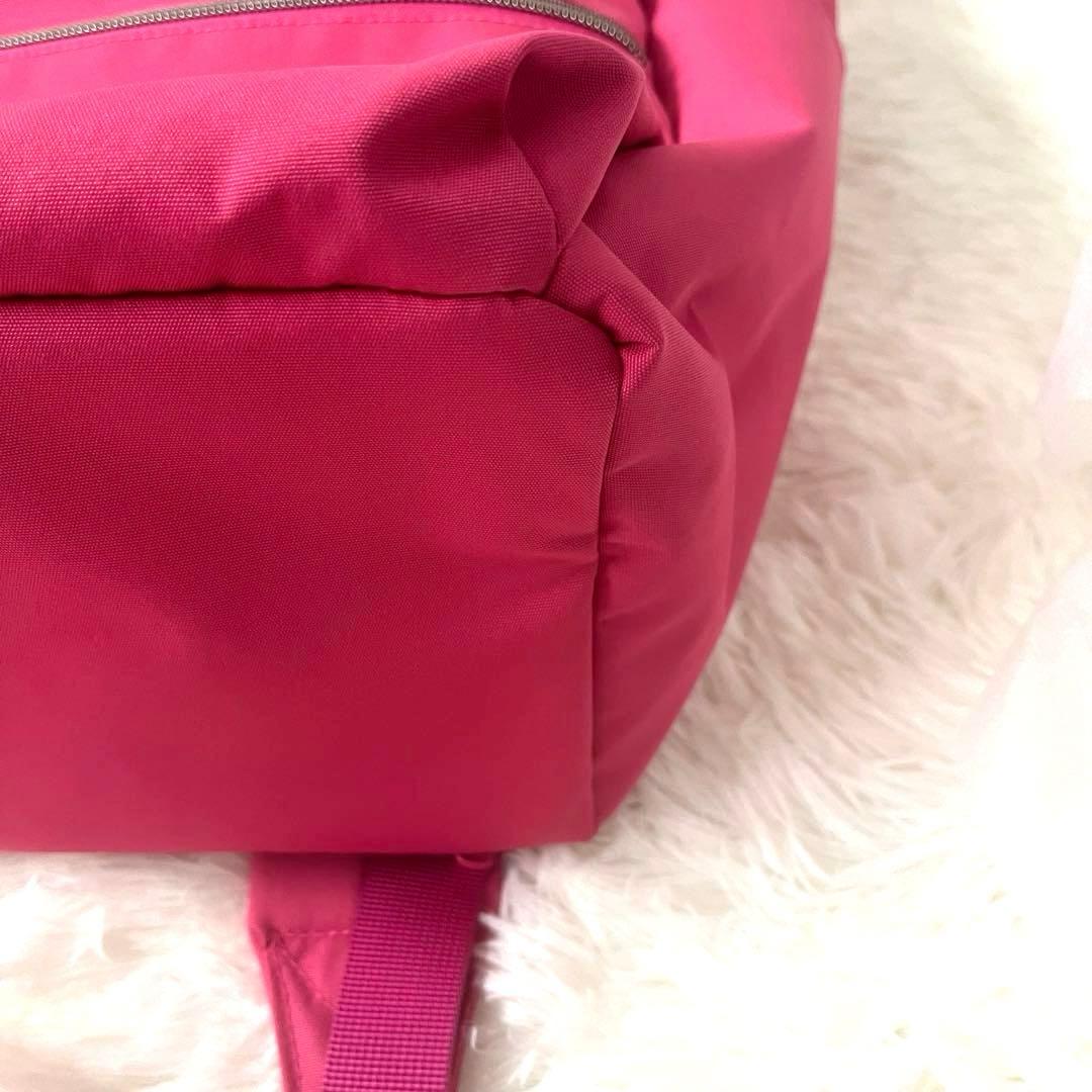 完売品　新品　ファミリア マザーズリュック 2way ピンク　ポーチ付き　くま