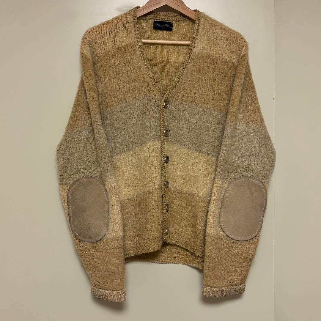 60s 70s モヘアカーディガンVAN HEUSEN