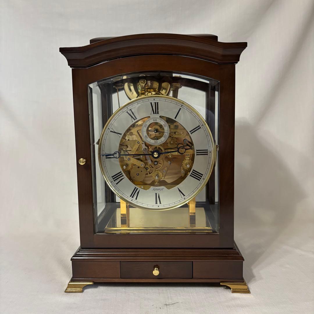 Kieninger キーニンガー 置き時計 スケルトン 動作品 書類全て有り