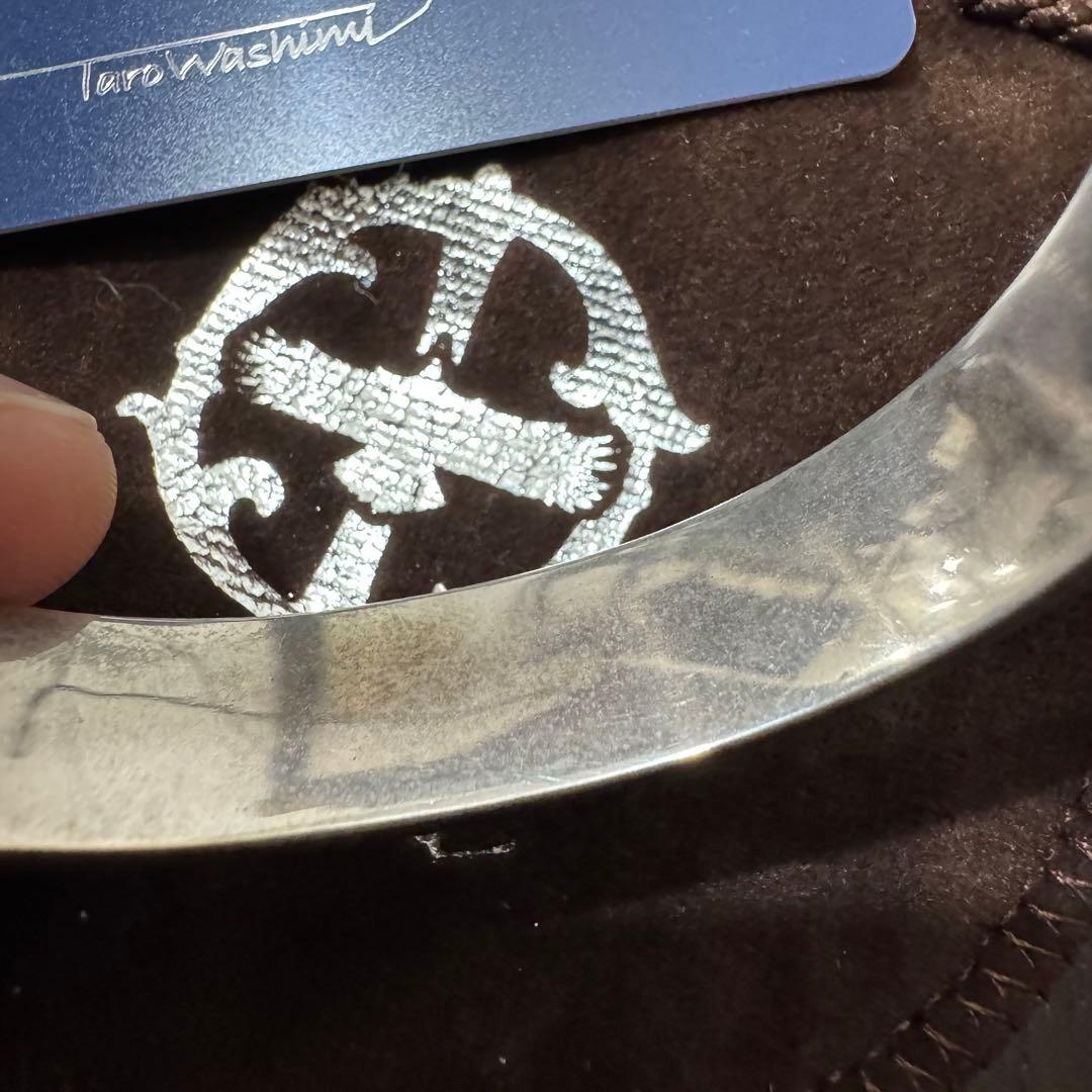 希少 鷲見太郎 ターコイズ 金巻 先金 フェザー K18 SV バングル