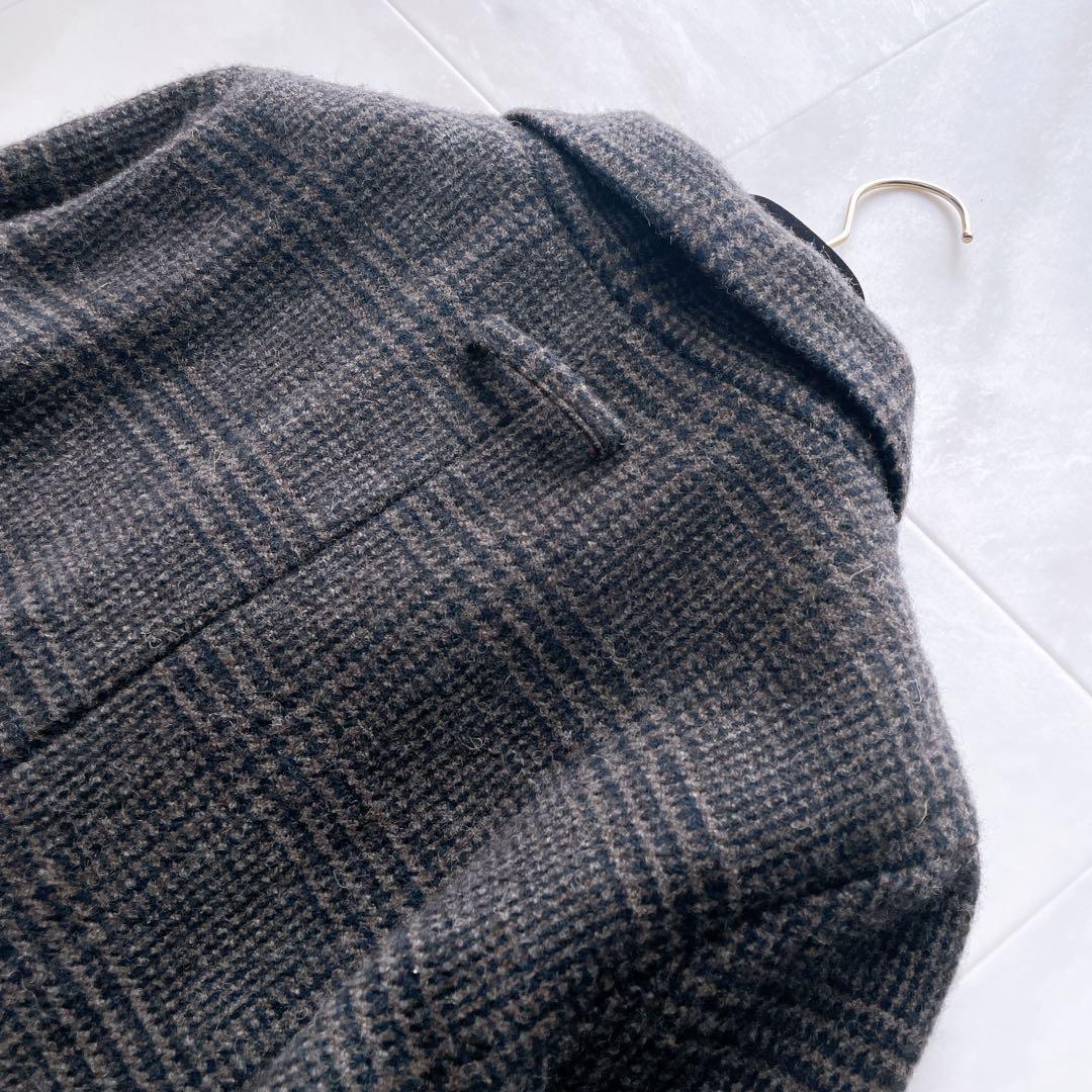 美品✨現行タグ パラスパレス グレンチェック チェスターコート ウール サイズ2