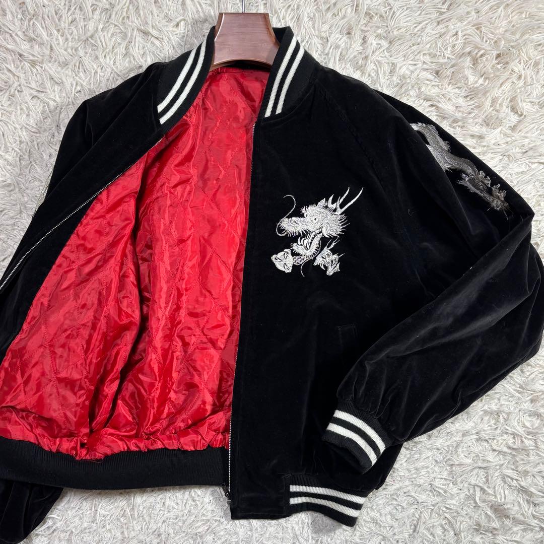 美品　archive スカジャン　別珍　ベロア　龍　ドラゴン　Y2K 日本製