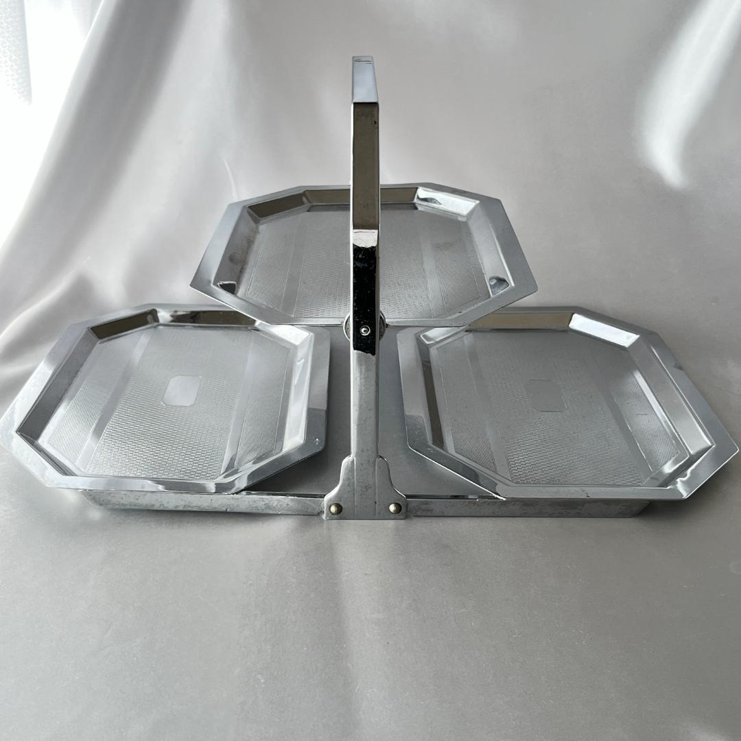 【Art Deco】 アールデコのケーキスタンド バタフライ式