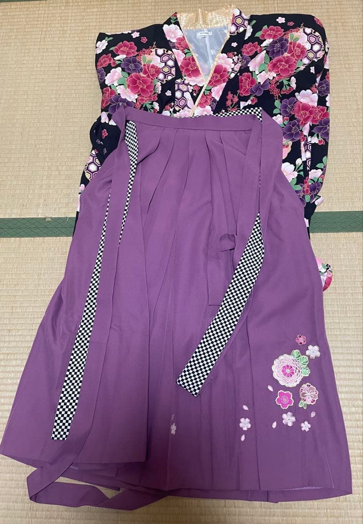 アリサナ 小学生生　花柄着物　卒業式