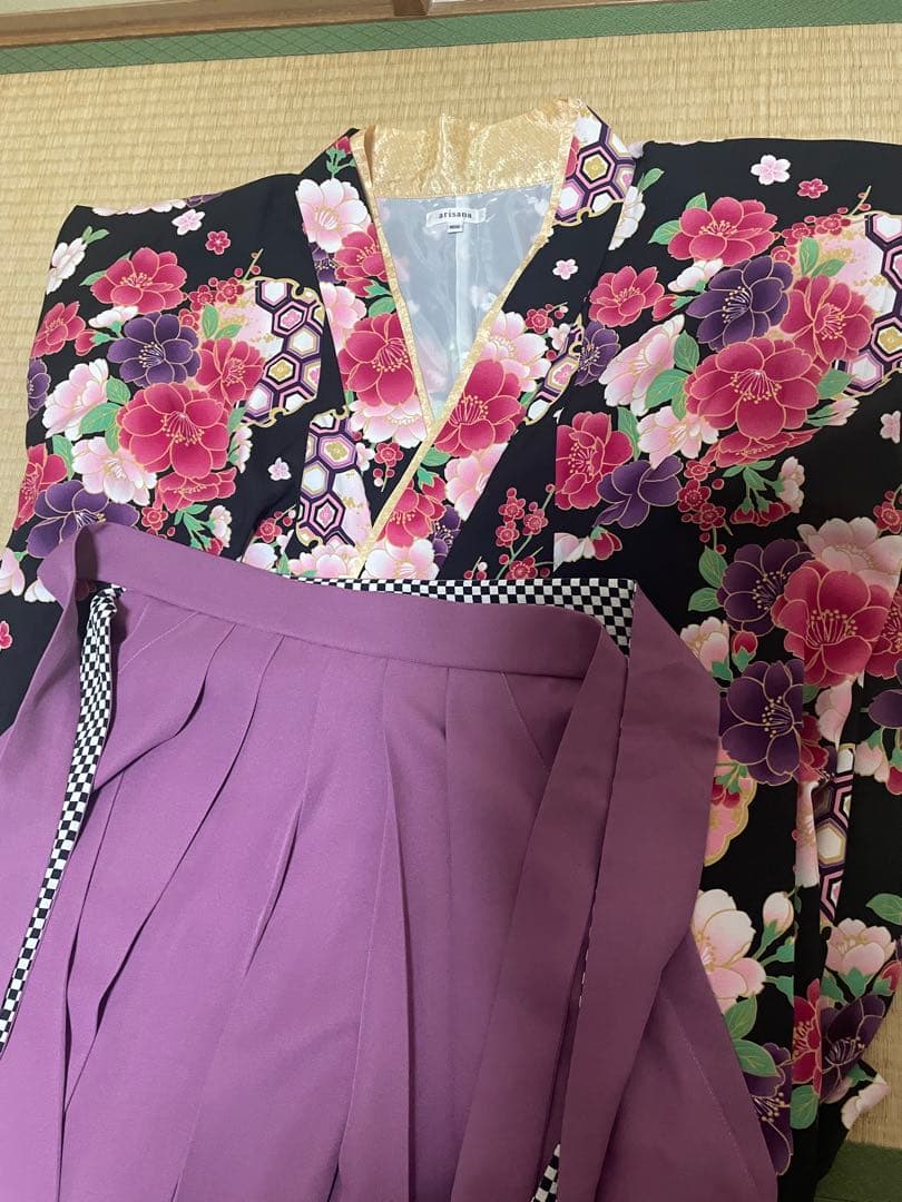 アリサナ 小学生生　花柄着物　卒業式