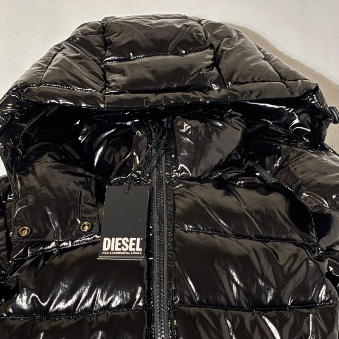 kana様用 新品 DIESEL シャイニー 中綿ジャケット 黒 Y2K