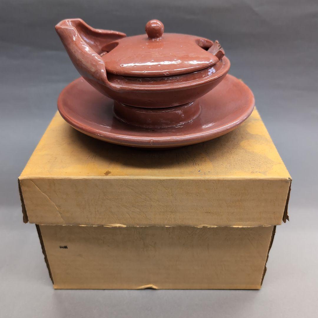 川崎和楽　赤楽　するめ瓦　茶道具