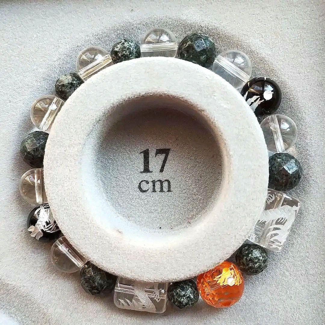 天然石ブレスレット　17cm　龍