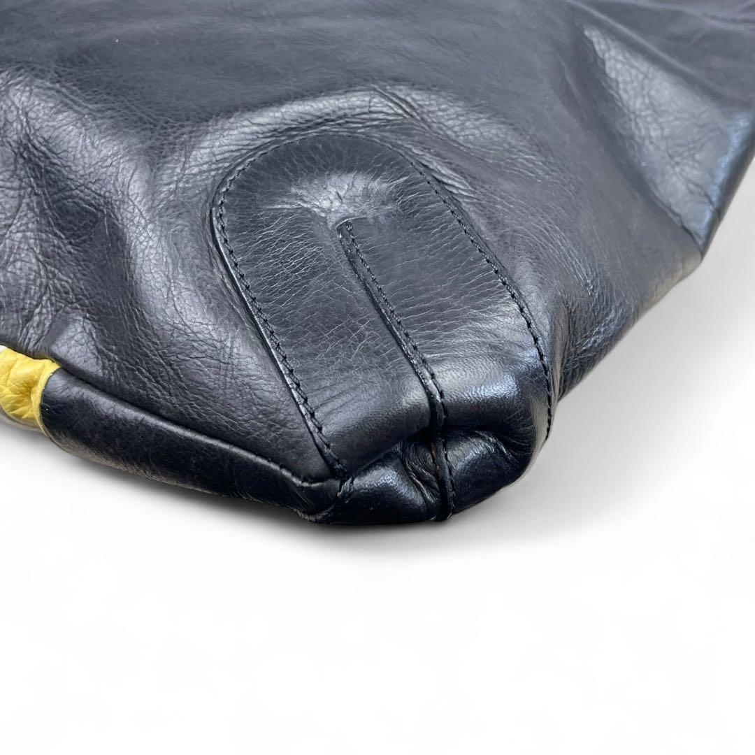 BALLY ショルダーバッグ　メッセンジャーバッグ　ストライプ　レザー　ブラウン