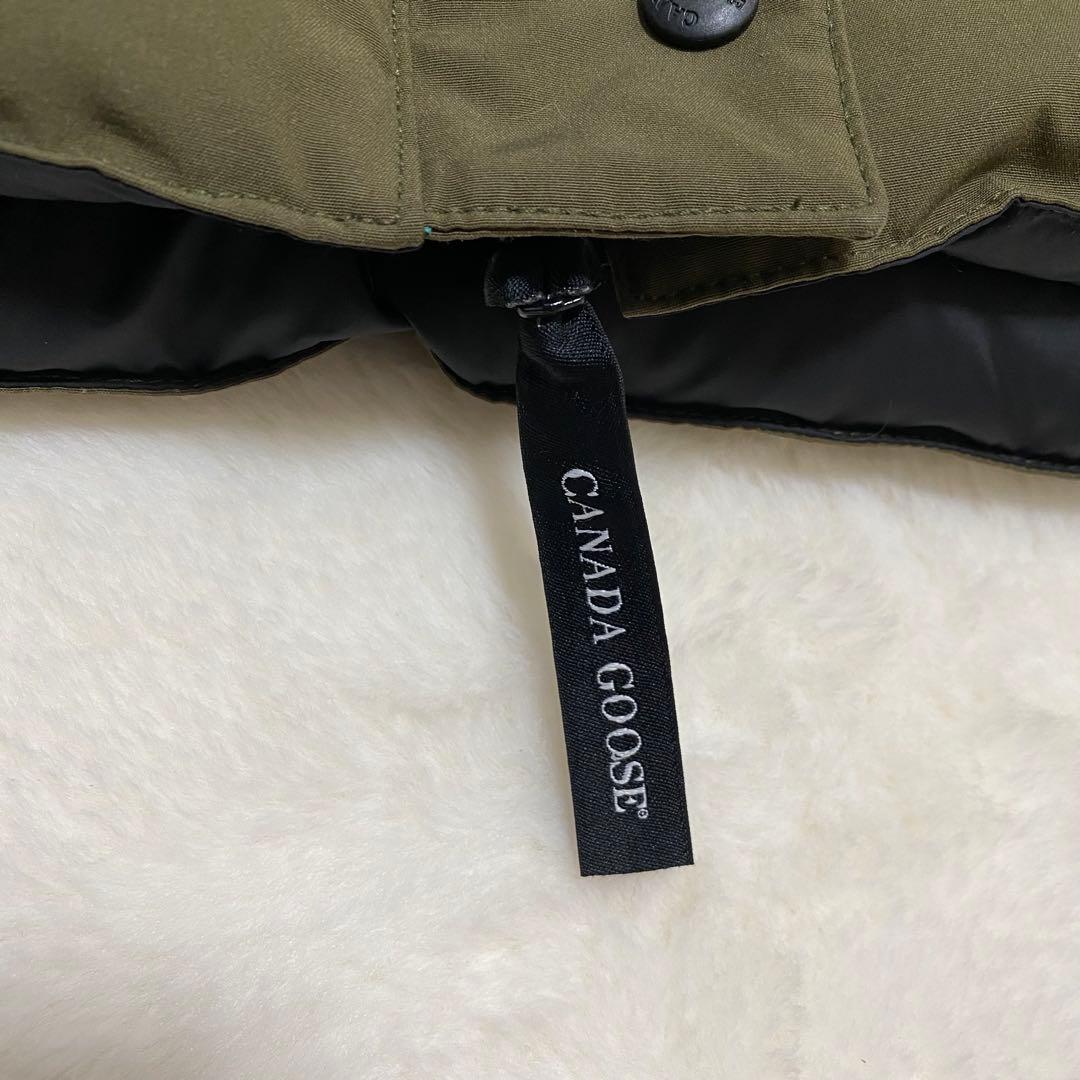 カナダグース　ダウンベスト　レディース　M カーキ