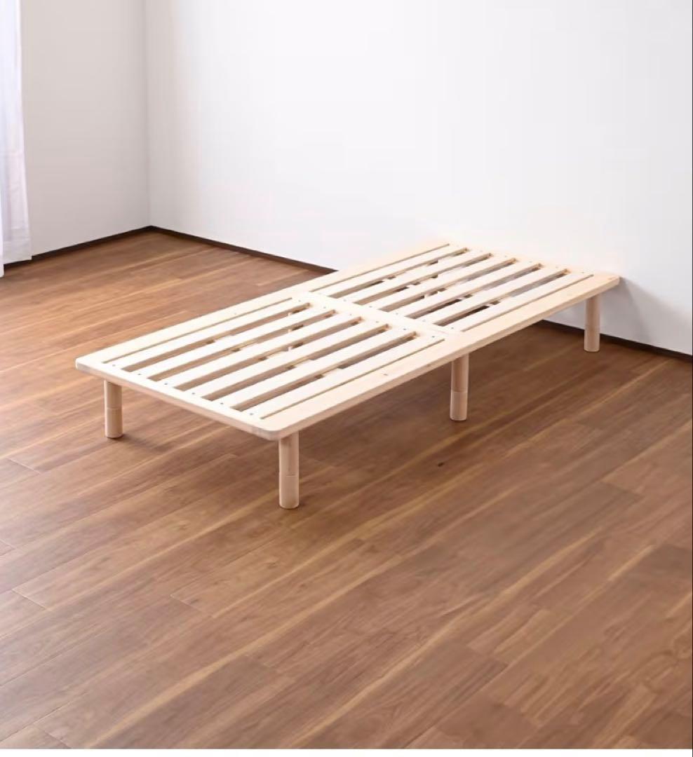 木製すのこベッド 組み立てほぼ不要