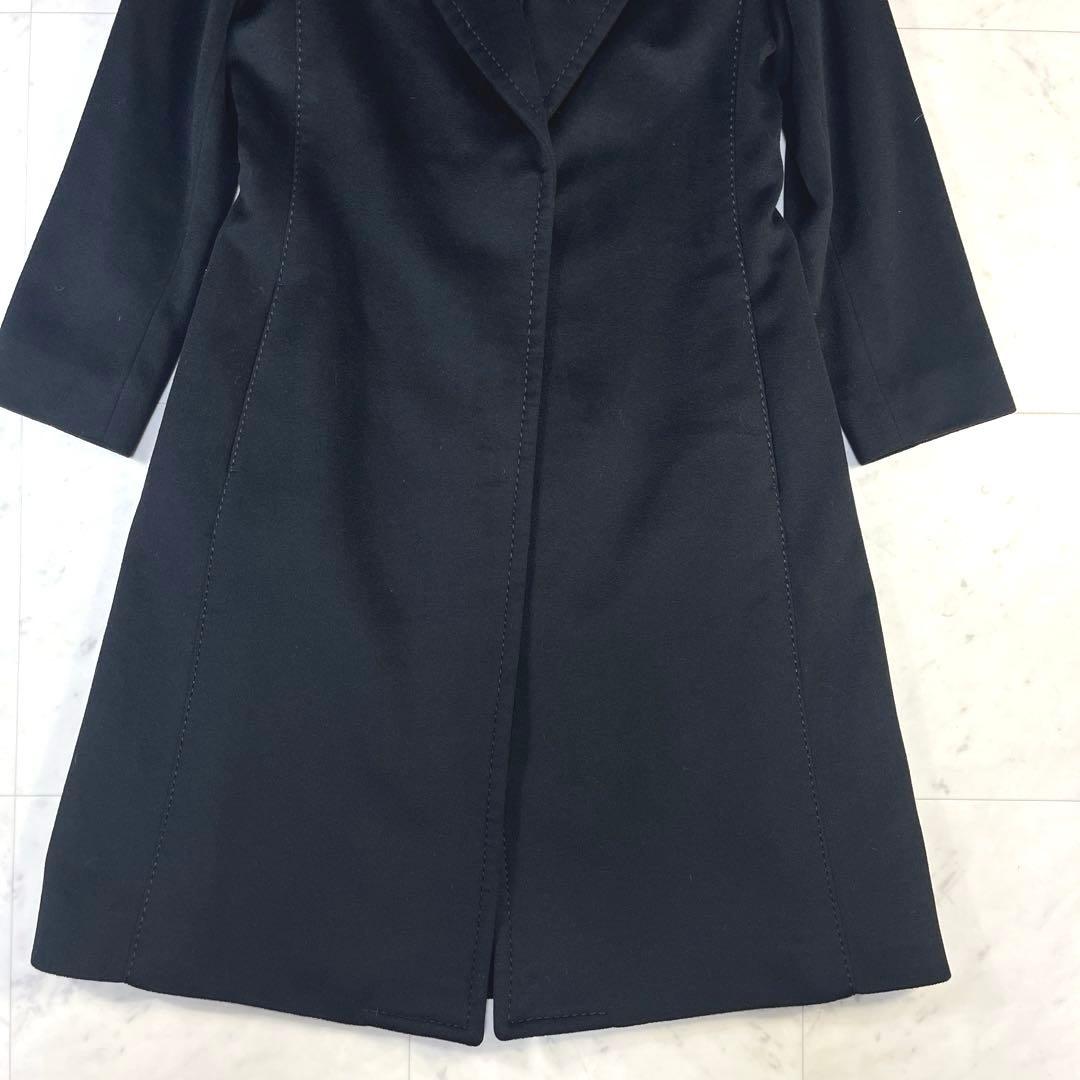 美品♪マックスマーラSPORTMAX イタリア製 ウール ロングコート ブラック