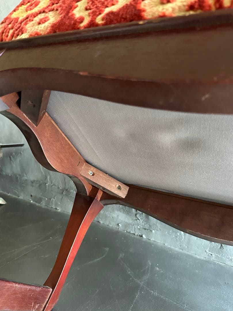 お値下げ‼️ヴィンテージ　スツール　ベンチ　金華織のような