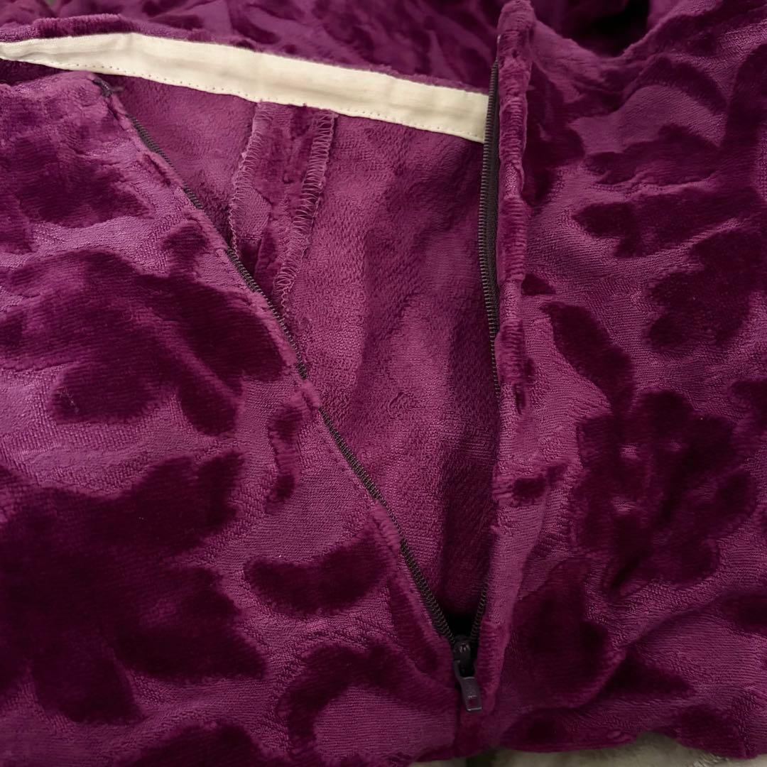 COMME des GARCONS コムデギャルソン　変形スカート　ベロア　花柄