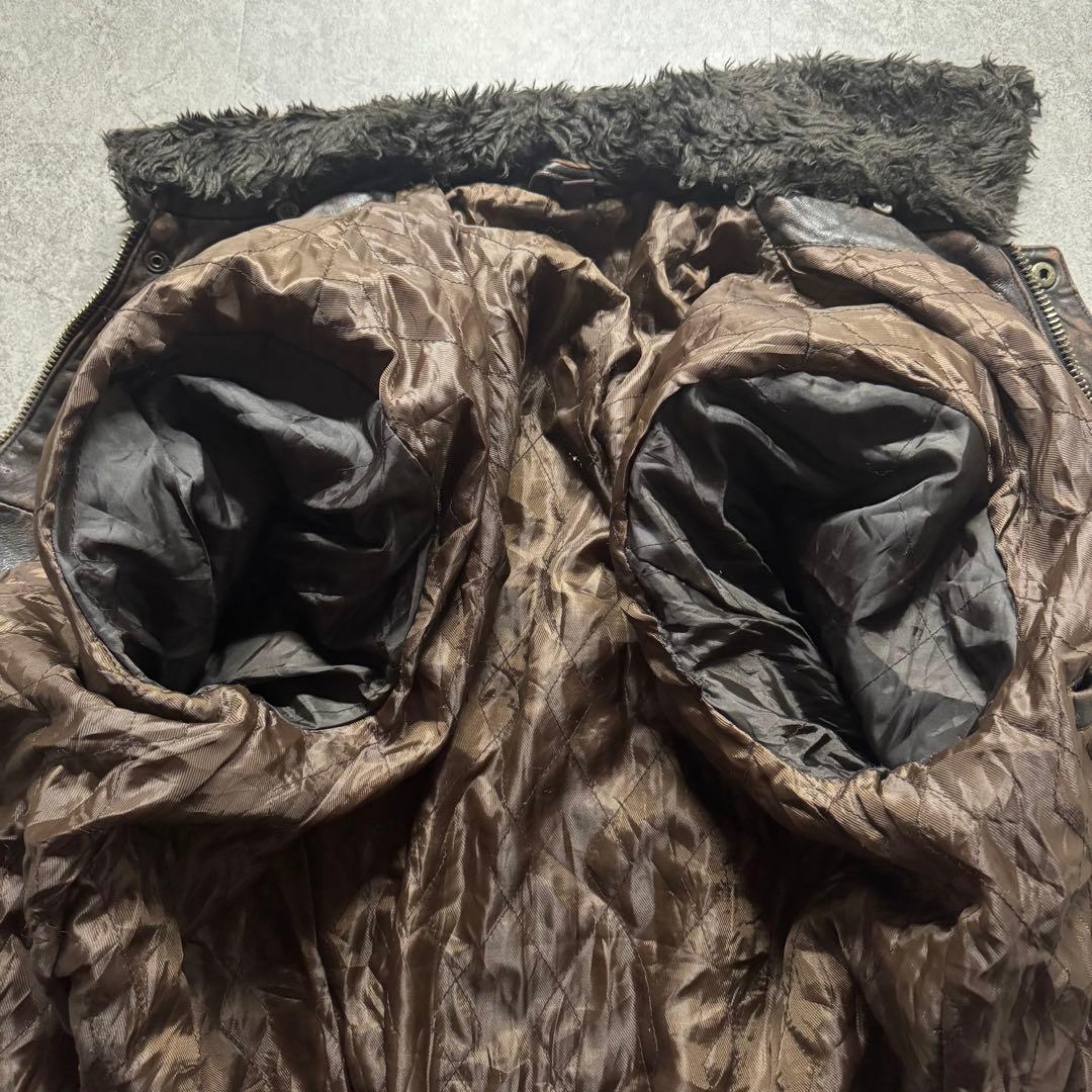 ジャケット・アウター 90s type G-1 A-2 fade leather flight jkt