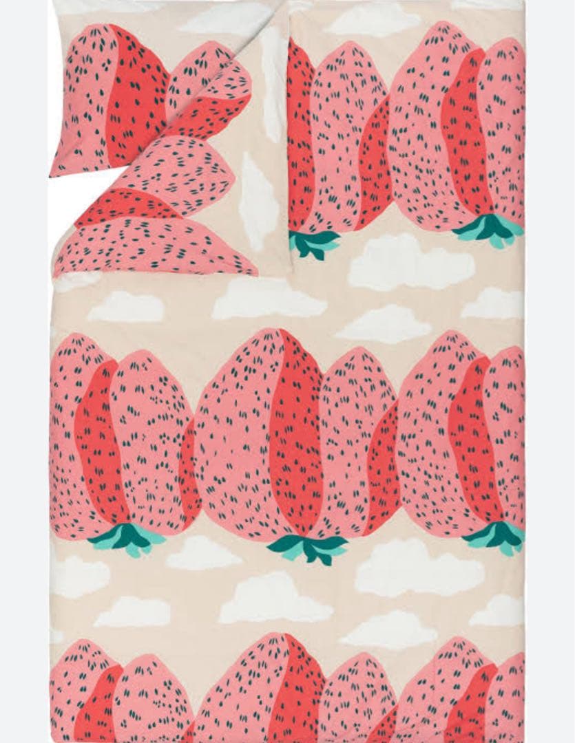 マリメッコ　Kスーパー限定　マンシッカヴォレット　ベッドカバー&ピロー