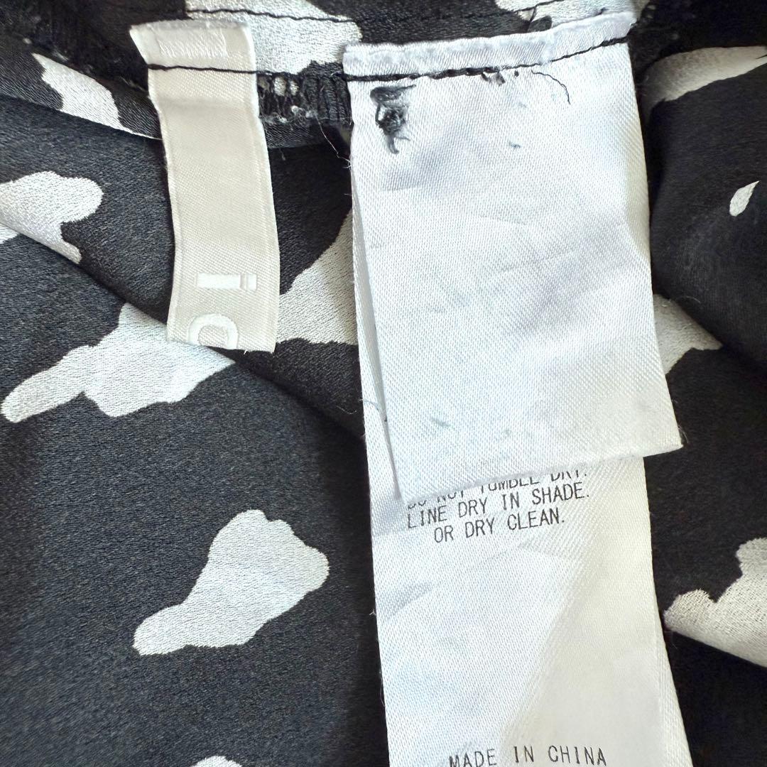 iCB Back Satin Amunzen バンドカラーブラウス UVケア