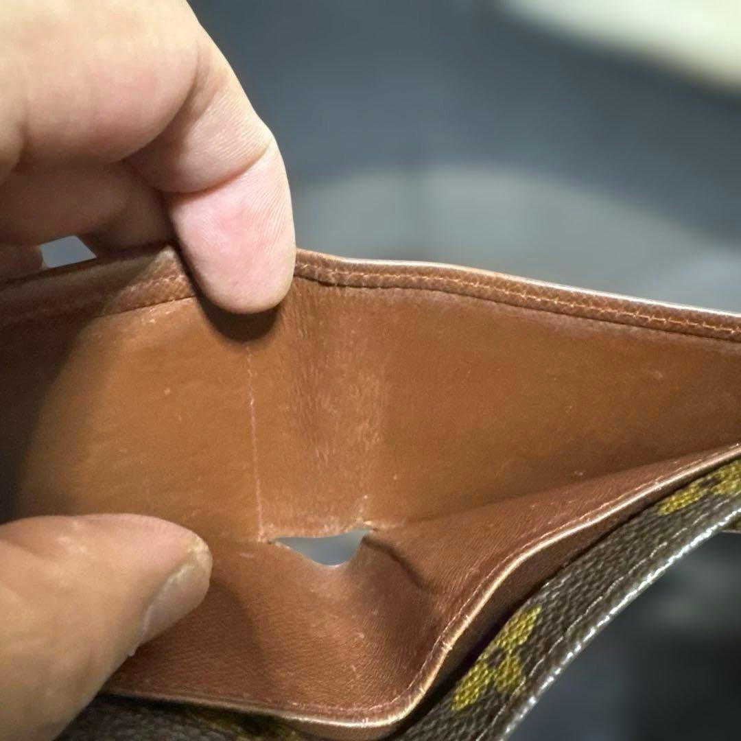 14☆優良品☆ヴィンテージ モノグラム♪2つ折り財布★ポケットあり