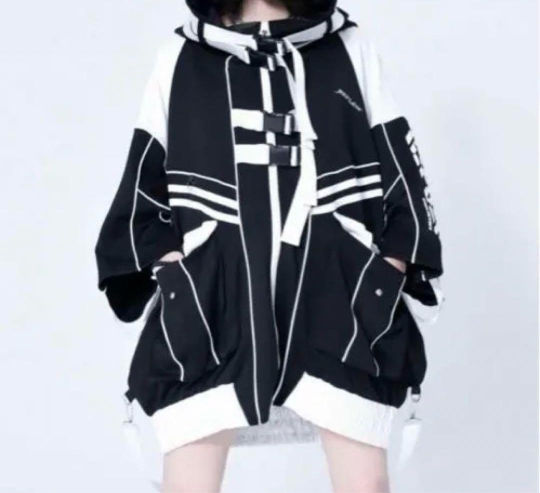 REFLEM レフレム サイバー切替ハーフスリーブジャージパーカー