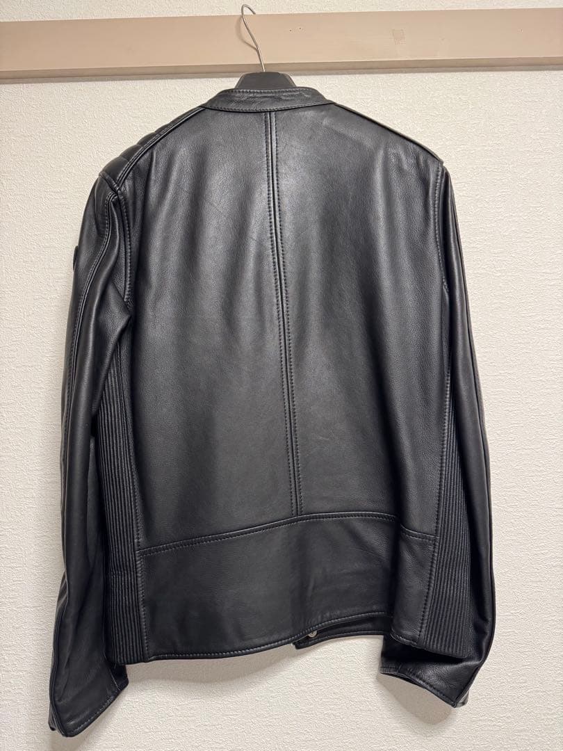 DIESEL ブラック レザージャケット シングルライダース