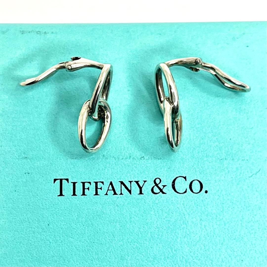 ティファニー オールドティファニー ダブルループ イヤリング シルバー925