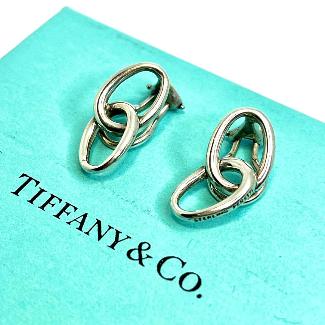 ティファニー オールドティファニー ダブルループ イヤリング シルバー925