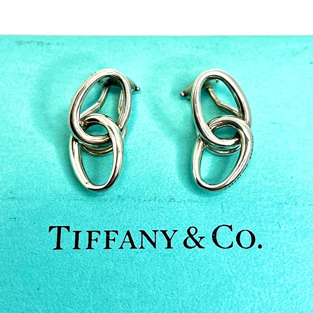 ティファニー オールドティファニー ダブルループ イヤリング シルバー925