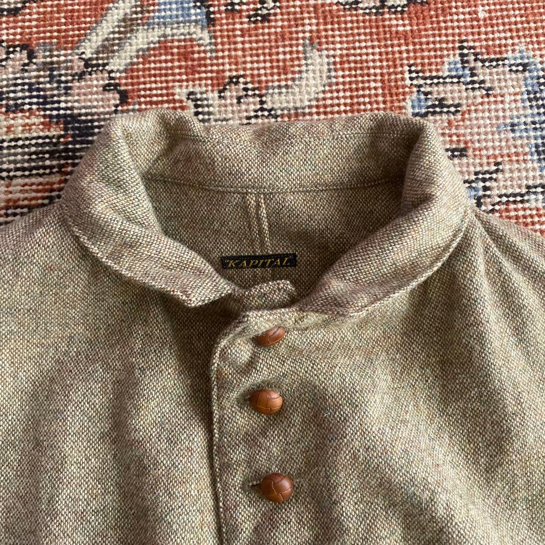 キャピタル　KAPITAL ジャケット　ウール混　ドルマンスリーブ　変形