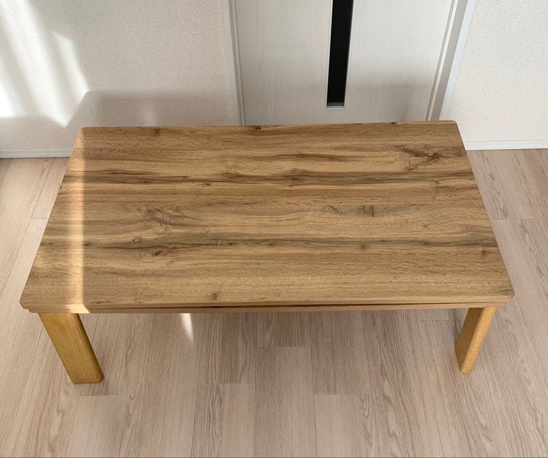 【最終値下げ】折れ脚こたつ 天板リバーシブル 60cm×105cm 送料込み