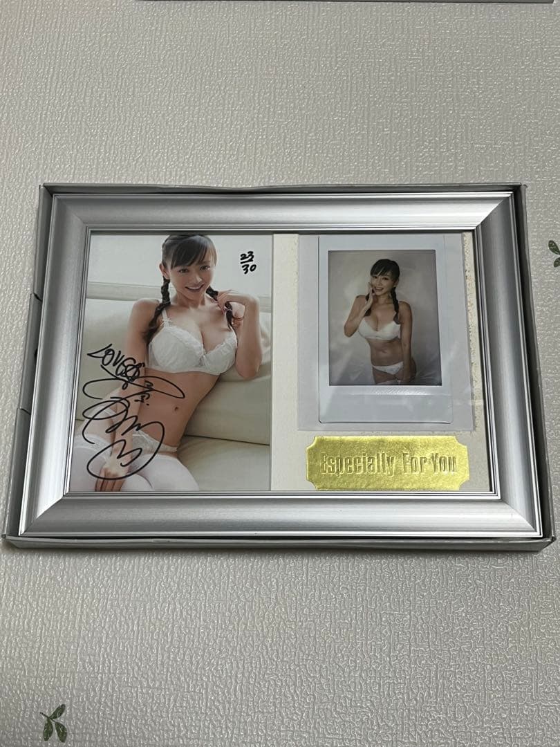 杉原杏璃　直筆サイン入り　生写真　チェキ　フォトフレーム