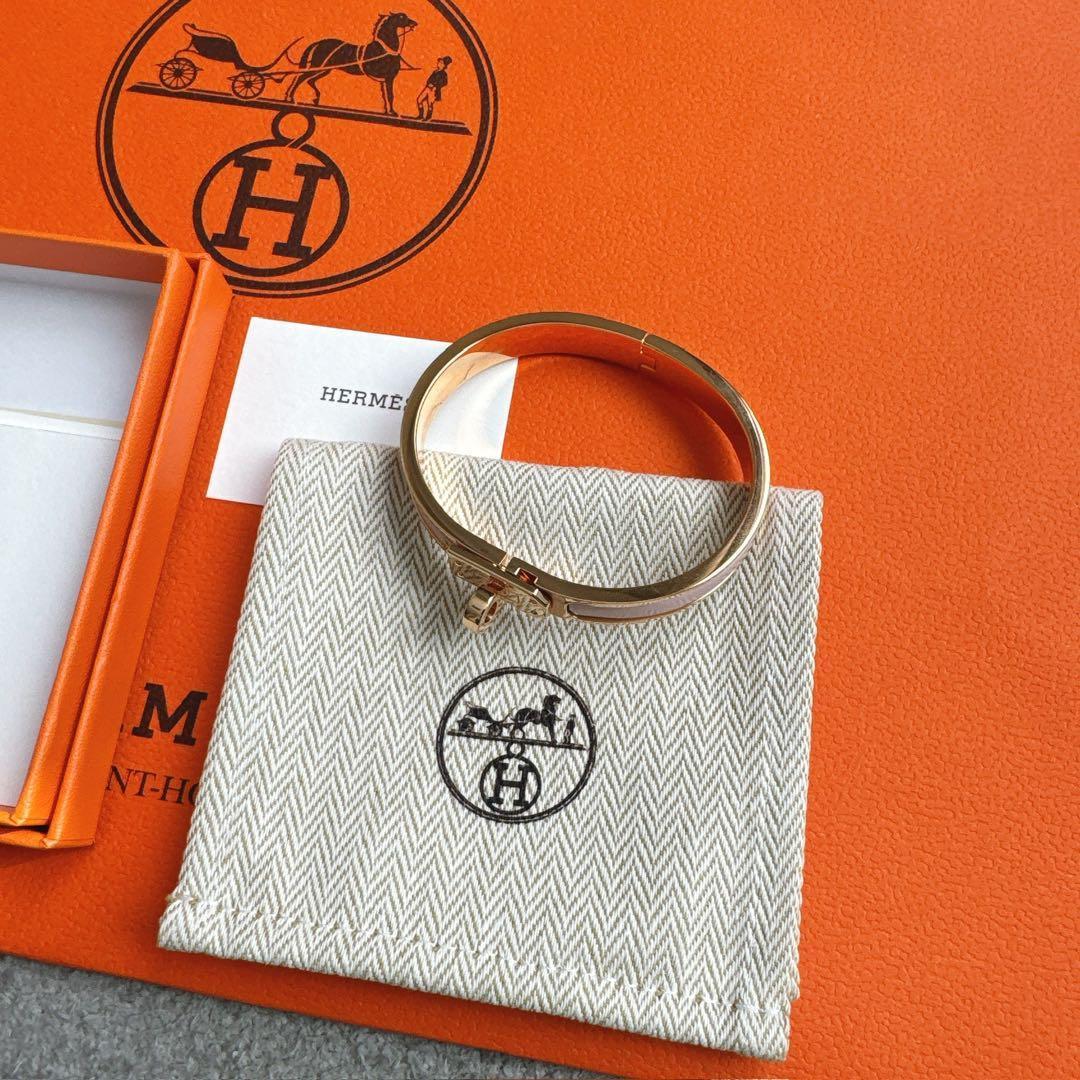 新品　エナメルブレスレット 《ミニ・クリック・ケリー》　ローズ　カンダー　PG