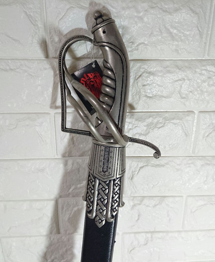 稀少 DENIX ブラック・バート 海賊サーベル 95cm シルバー 模造刀