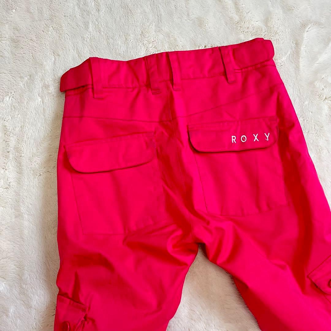 【美品✨】ROXY　スノボウェア　上下セット　L　M 総柄　ロゴ　ピンク