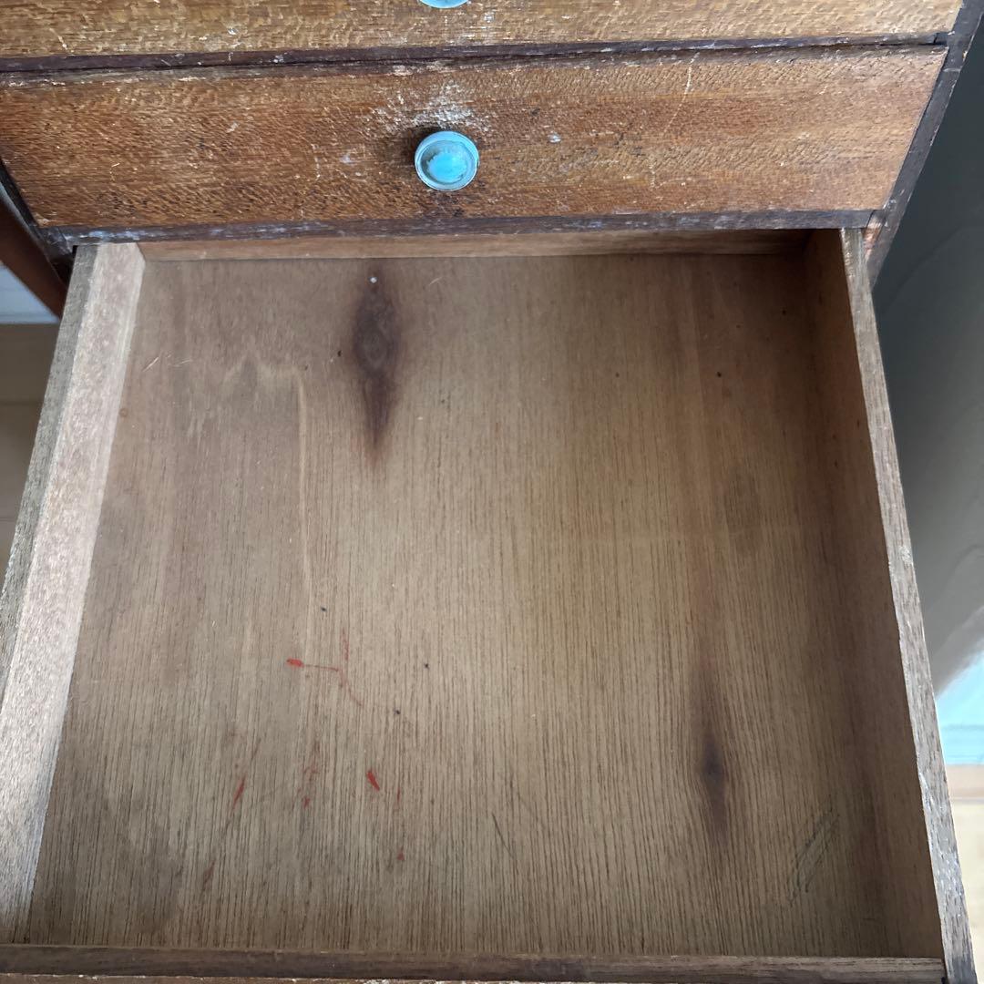 アンティーク　引き出し7段 小物入れ 古道具 木製 昭和　レトロ