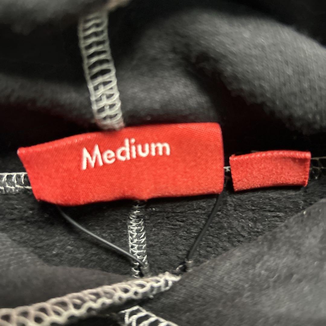 185【人気即完売品】シュプリーム♤刺繍ビッグロゴ　ステッチ　パーカー